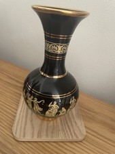 Vintage Neofitou Hand Made Greece 24K Gold Small Vase Grecian