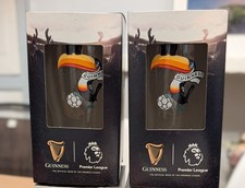 2x Limited Edition Official Guinness Pint Glasses Brand New
