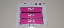 Athearn ATH27039 ONE (Ocean Network Express) 40' High-Cube Container 3 Pack