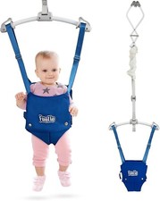 New -FUNLIO Baby Door Bouncer for 6-24 Months (with Door Clamp) Blue