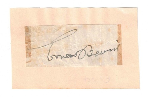 Ernest bevin cut autograph - ernest,