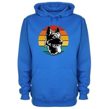 Colourful German Shepherd Printed Hoodie Mother's Day Gift, Alsatian, Cute,