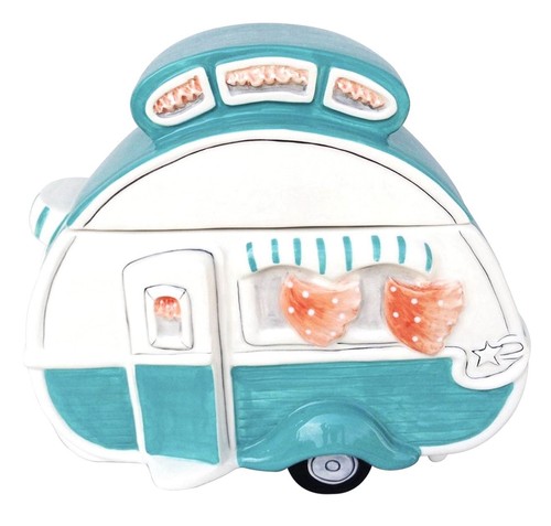 Retro camper ceramic cookie - retro,