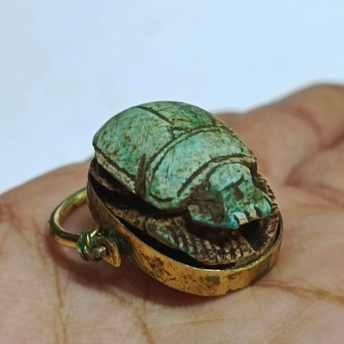 Handmade copper scarab - handmade,