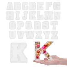 26pcs Large Letter Resin Mold