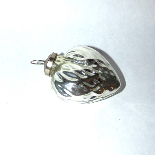 Antique mercury glass heart - antique,