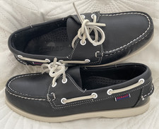 SEBAGO Docksides Portland boat shoe SIZE 7 (41) dark blue leather