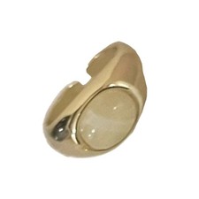 Natural Amber Stone Ring Adjustable Fit for Women Retro Accessories