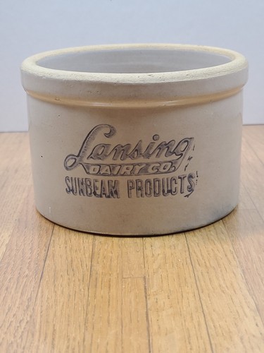 Lansing dairy stoneware - stoneware, butter