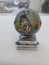 Vintage Metal Perpetual Flip Desk Calender Zeeland / Holland