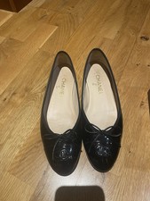 Chanel Black Patent Ballerina