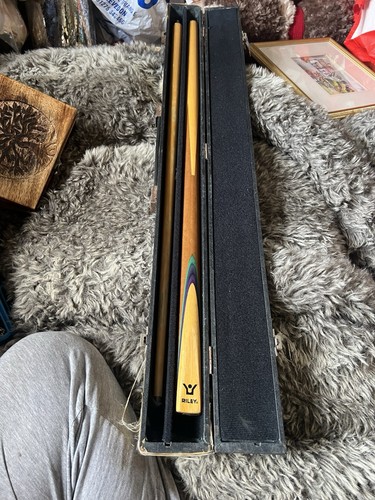 Vintage cue stick and case - stick,