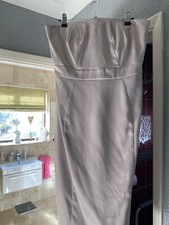 Nicholas Millington Beautiful Pale Gold Pencil Dress Size 14