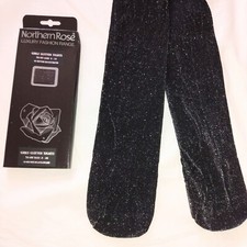 Silver Black Sparkle Tight