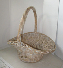 HUGE Wicker Basket with Handle