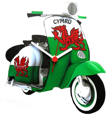 Welsh lambretta clock - welsh,