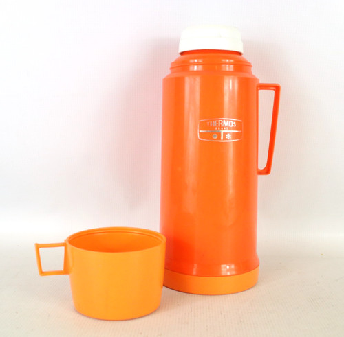 Thermos vintage orange - orange, vacuum