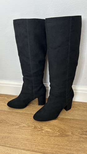 Next size black - faux, suede