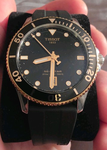 Tissot seastar 40mm - 40mm, black