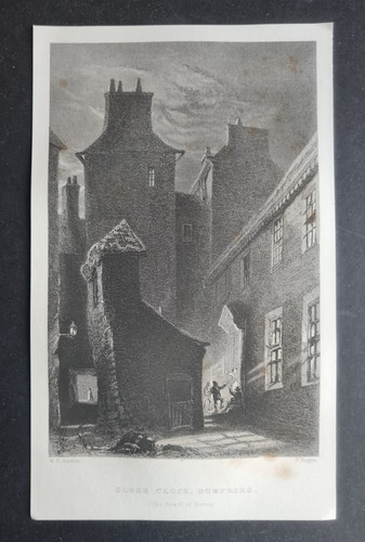 Antique print globe - (1838),