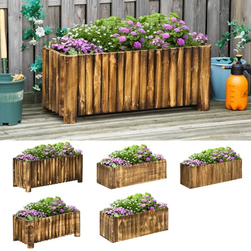 Raised flower bed wooden - bed,