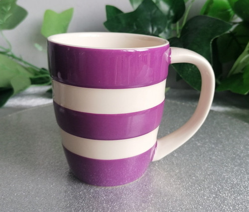 Green cornishware purple - g,