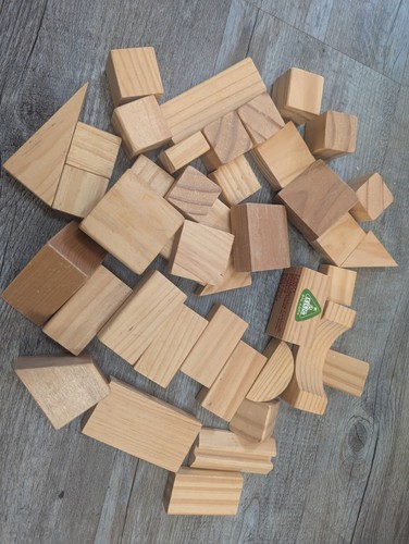 Elc wooden building blocks - wooden,