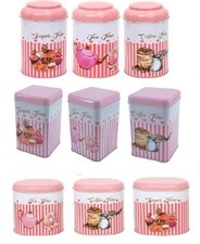 Tea, Coffee, Sugar Canisters