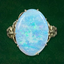 Vintage Opal Solitaire Ring