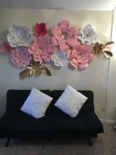 Flowers Backdrop Giant Large Paper Flowers Wall Decor