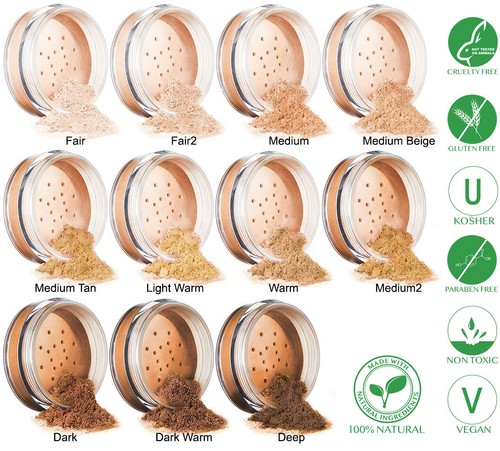 Mineral foundation make - foundation, up