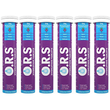 ORS Oral Hydration Salts Electrolyte Hydration Drink Soluble 24 Tablets - Pack 6