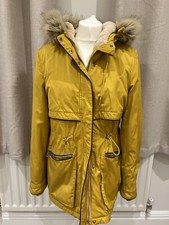 Mustard Yellow Zara Trf Coat, size Eu L