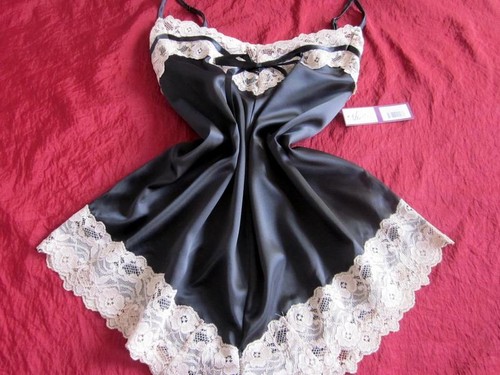 Black satin cami knickers - black, cami-knickers