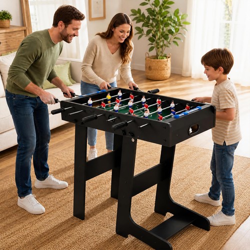 Black foosball table for party - foosball,