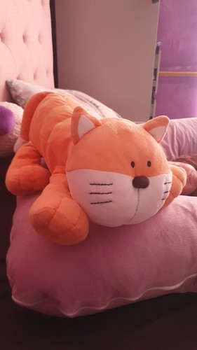 Ginger tabby cat plush - cat,