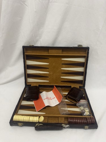 Backgammon set faux - set,