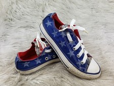 CONVERSE ALL STAR 642834F Red White Blue Stars Junior Size 13 / 31