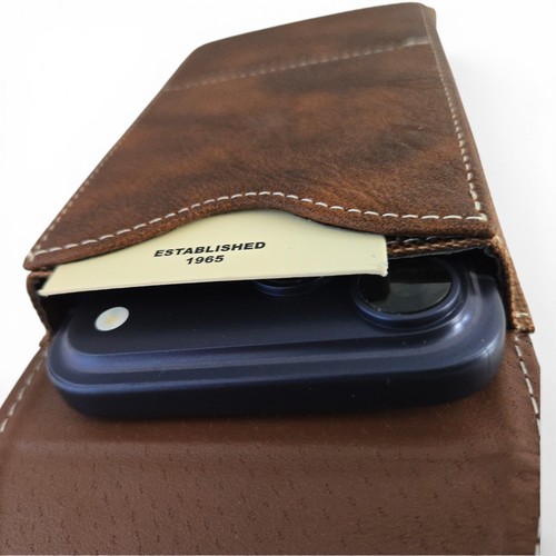 Italian leather wallet pouch - leather,