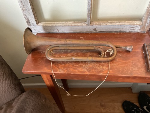 Antique official bugle boy - antique,