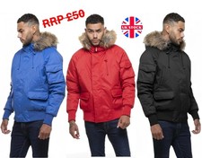 Mens Parka Coat Thick Padded