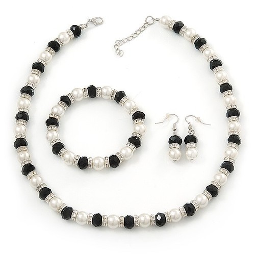 Beaded with diamante ring - diamante,