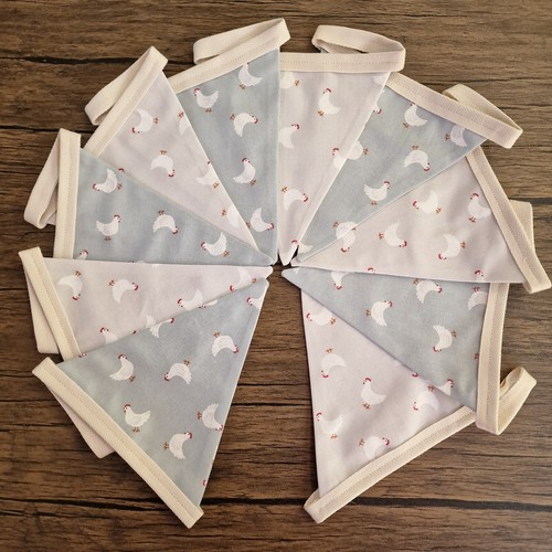 Chicken bunting duck - duck, blue