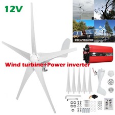 3KW Wind Turbine Generator 12V MPPT Charger Controller & Inverter For Home Power