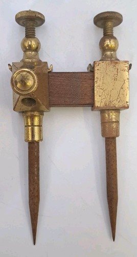 Vintage brass inch trammel - vintage, 5