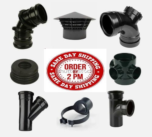 110mm black soil - soil, fittings
