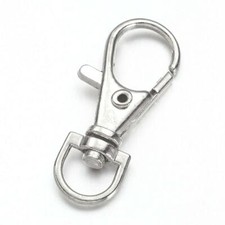 37MM LOBSTER SWIVEL CLASPS CLIPS BAG KEY RING HOOK FINDINGS KEYCHAIN