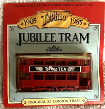 JUBILEE TRAM - ORIGINAL E1 LONDON TRAM  - TYPHOO TEA - 1905-1985 REPLICA MODEL