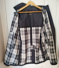 Brand New Ladies Black Banton Bonded Cotton Raincoat by Macintosh Size XL
