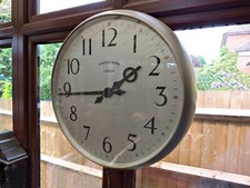 VERY LARGE VINTAGE SYNCHRONOME CLOCK. EX Jack Barclay Rolls Royce Bentley. VGC